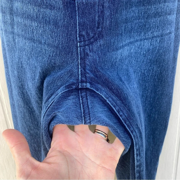 Spanx Maternity Mama Ankle Jeanish Legging Jean Womens SZ L Blue Over the Bump - Picture 8 of 13